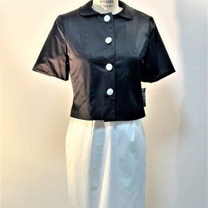 2-PCE. BLACK & WHITE DRESS